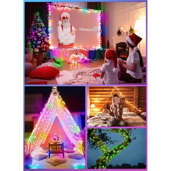 Color changing fairy lights 33ft LED string lights with remote USB indoor decor - Picture 5 of 7